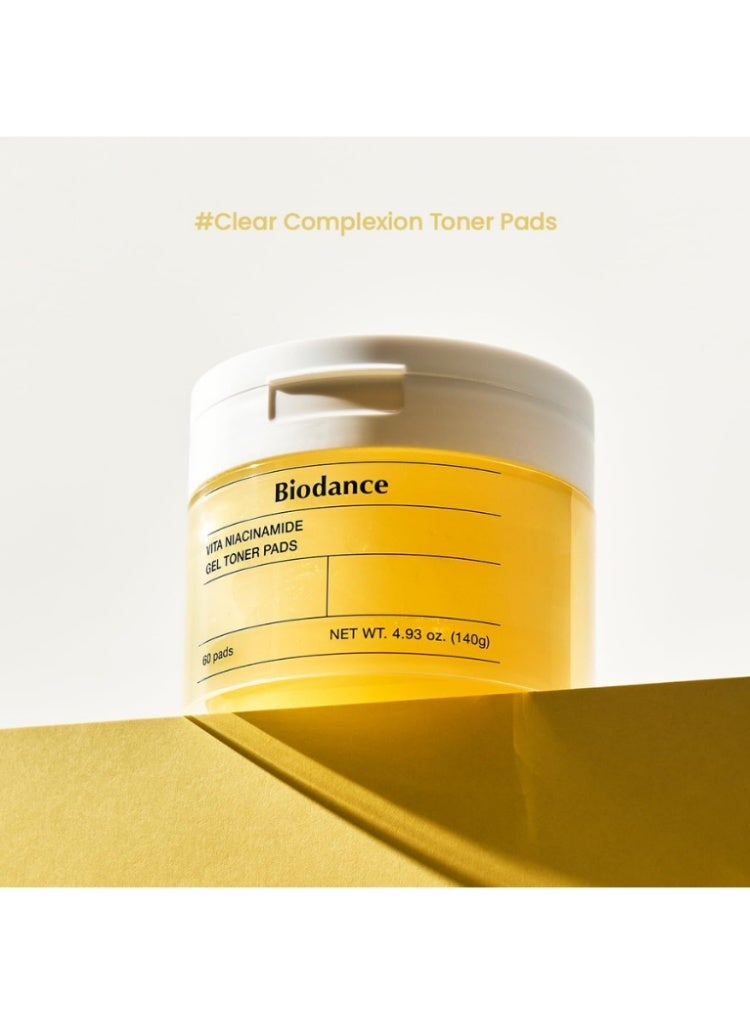 Biodance Vita Niacinamide Gel Toner Pads – Brightening, Pore Care & Hydrating Daily Korean Toner Pads - Image 3